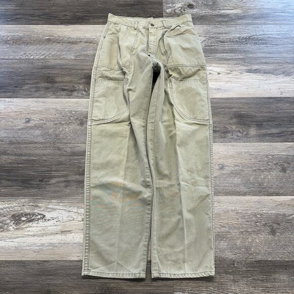 Vintage H.G Sport Cream womens 13/14 Carpenter Sytraight Cut Denim Jeans - Picture 1 of 10